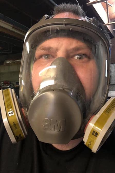 I don't often wear safety gear...